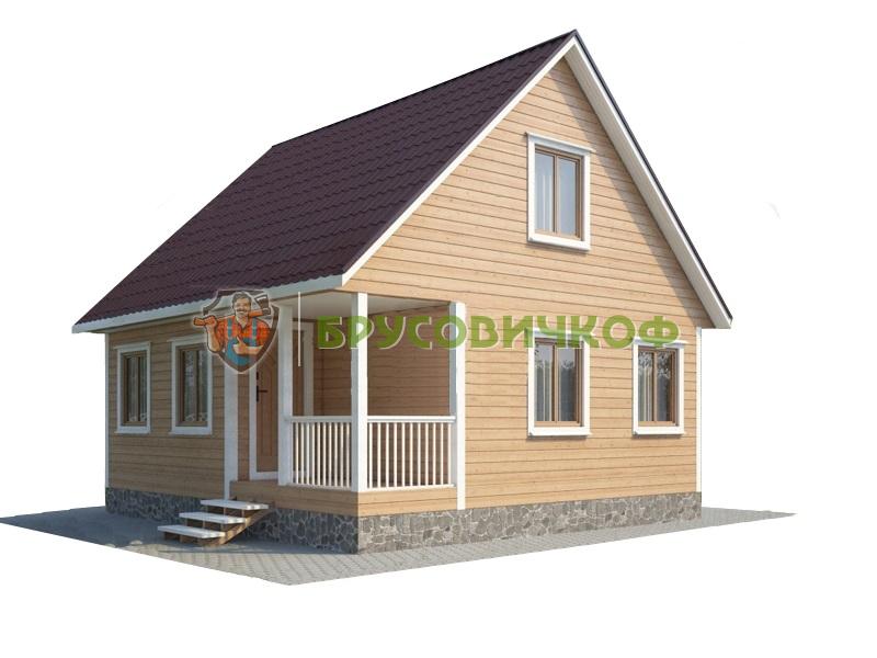 Общий вид деревянного дома